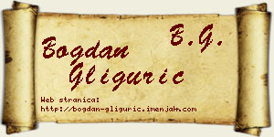 Bogdan Gligurić vizit kartica